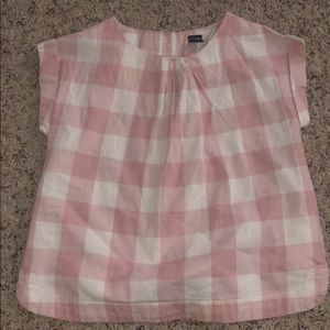 Girls short sleeve plaid top from baby gap